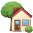 home with tree